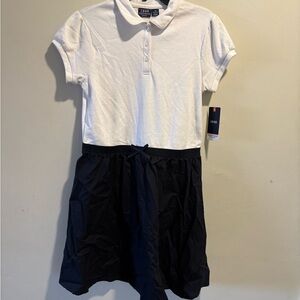 Izod Girls Blue And White School Wear Dress Uniform Size 14 Regular